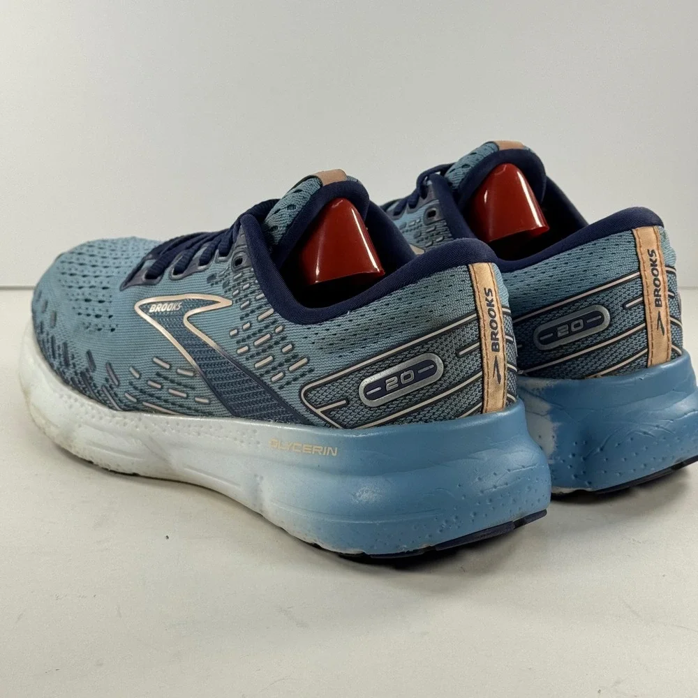 Brooks Glycerin 20 Women's Athletic Running Shoes Blue Pink Size 8.5‎